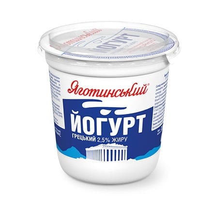 Greek yogurt 2,5% fat, vanilla