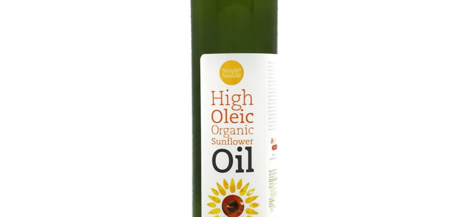 High oleic sunflower oil (70% or more)