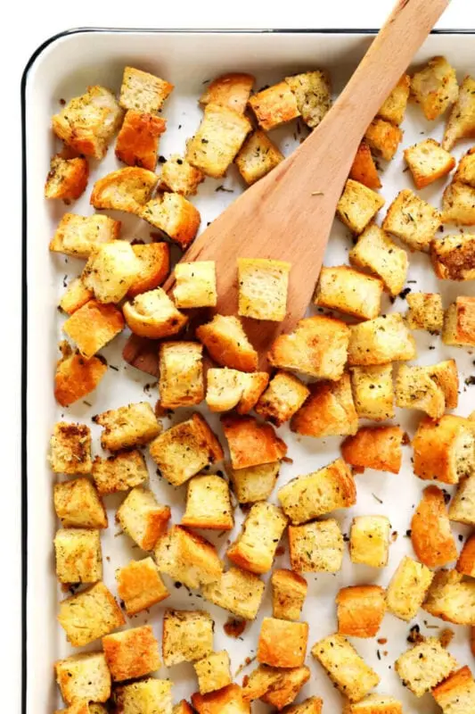 How to cook croutons