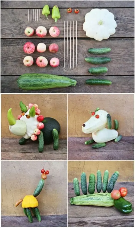 How to make a vegetable bouquet