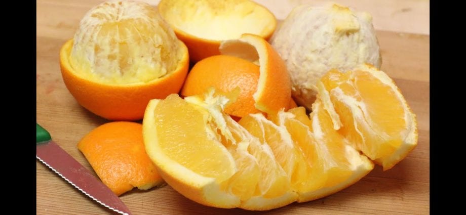 How to peel an orange