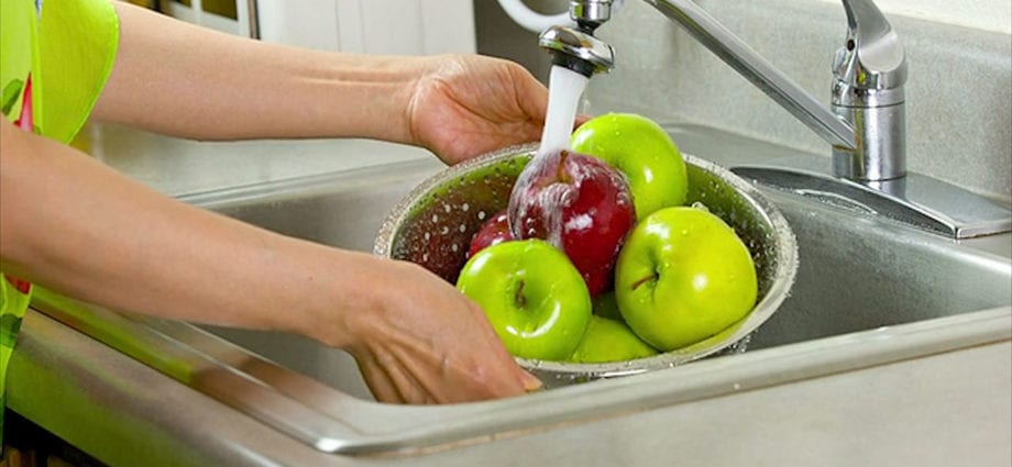 How to wash apples &#8220;to be sure&#8221;