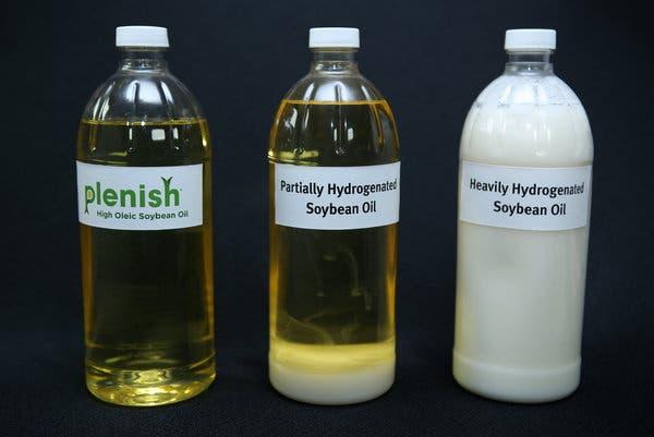 Hydrogenated soybean oil for food industry