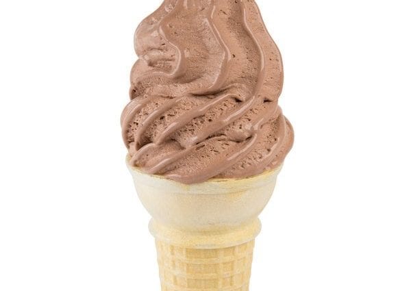 软冰淇淋，巧克力，轻度3,7％脂肪