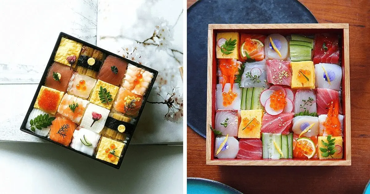 Japanese patchwork: mosaic sushi is gaining popularity