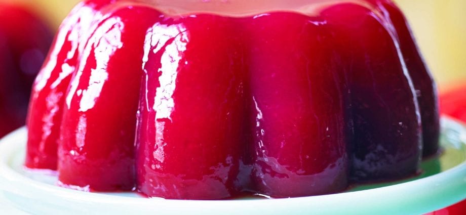 Jelly recipe with fresh and canned fruits. Calorie, chemical composition and nutritional value.