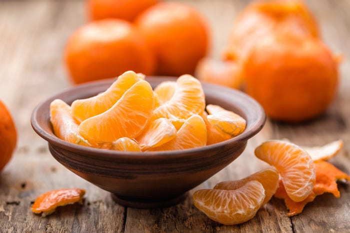 What specific health benefits  bring tangerines
