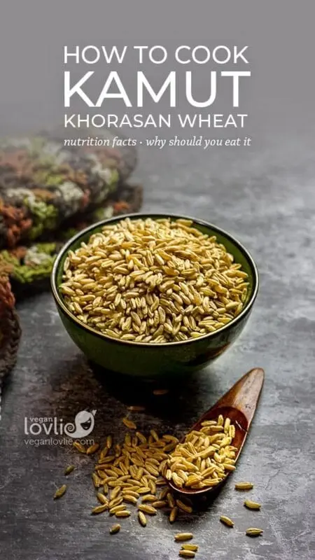 Kamut (Khorasan wheat), cooked