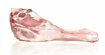 Lamb leg, meat only, roasted