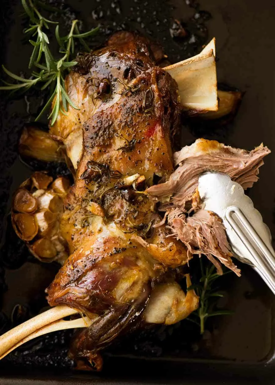 Lamb, shoulder, baked