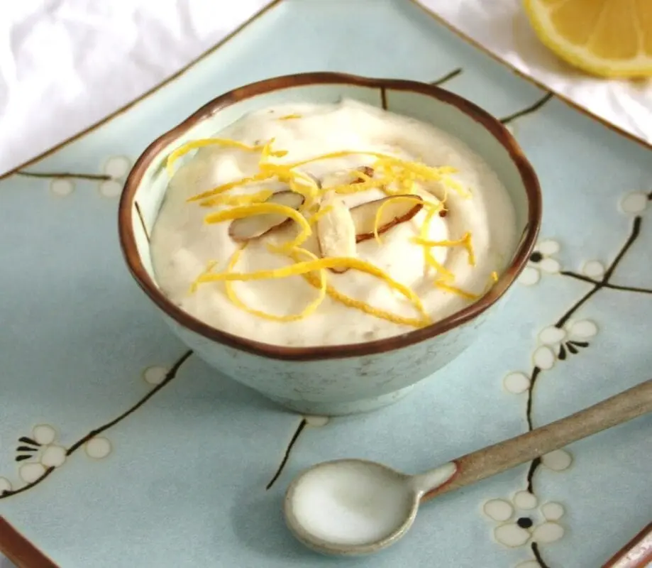 Lemon Cream Recipe. Calorie, chemical composition and nutritional value.