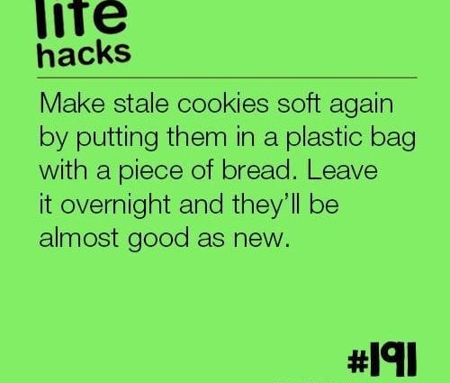 Life hacks for slightly stale products