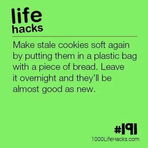 Life hacks for slightly stale products