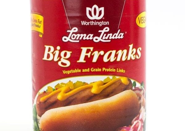 LOMA LINDA Large sausage, low-fat, canned, uncooked