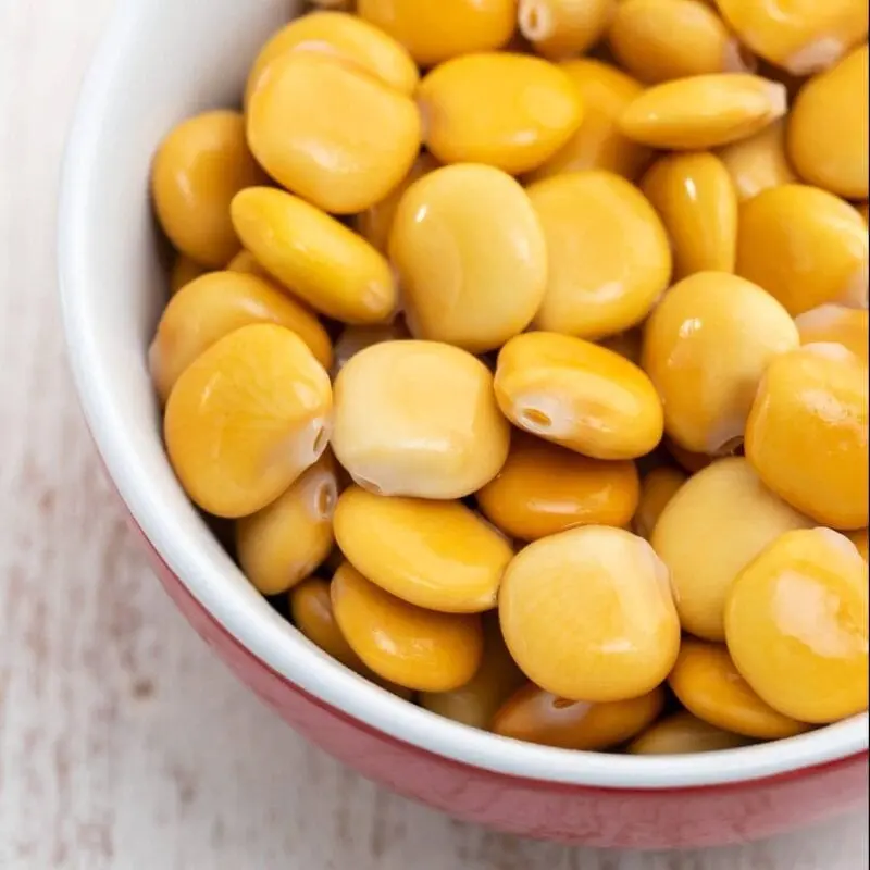 Lupin (wolf bean), Mature seeds, cooked with salt