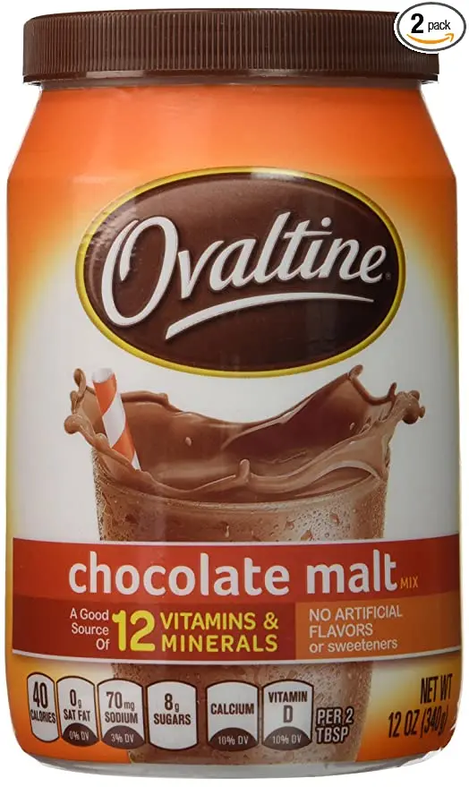 Malt drink mix, chocolate, flavored, powder made with whole milk