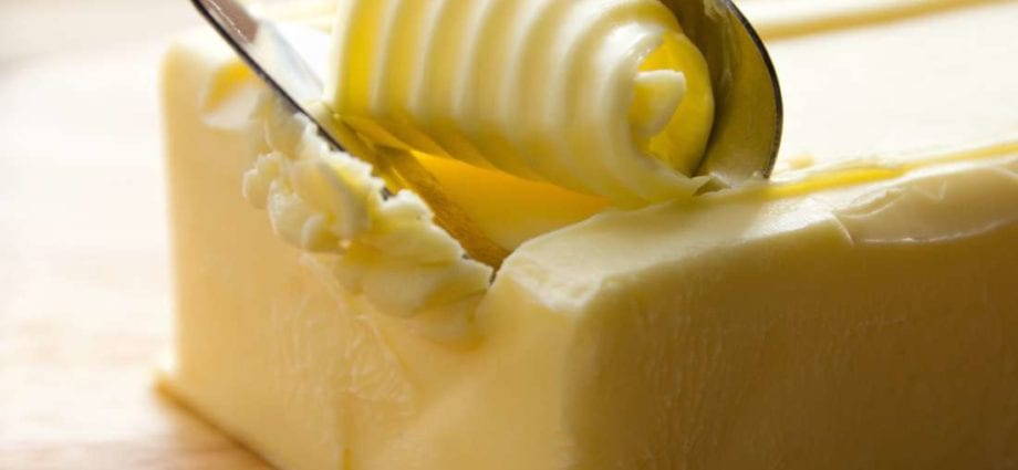 Margarine mixed with butter, 80% fat, based on soybean oil