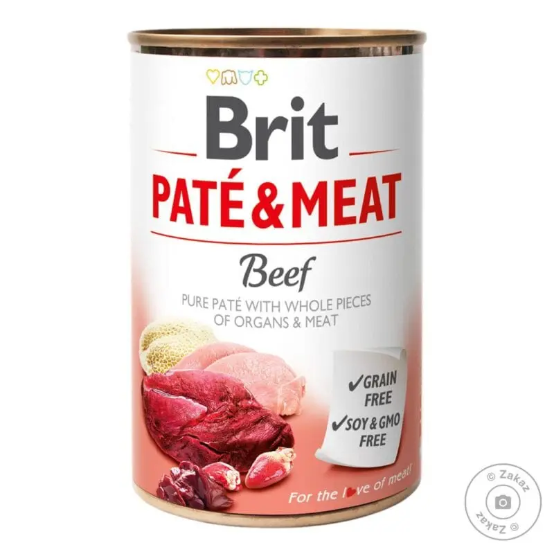 Meat pate (beef), canned food