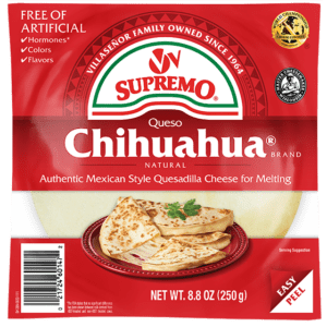 Queixo mexicano, queso chihua-hua, mdzh. 49% seco en ve