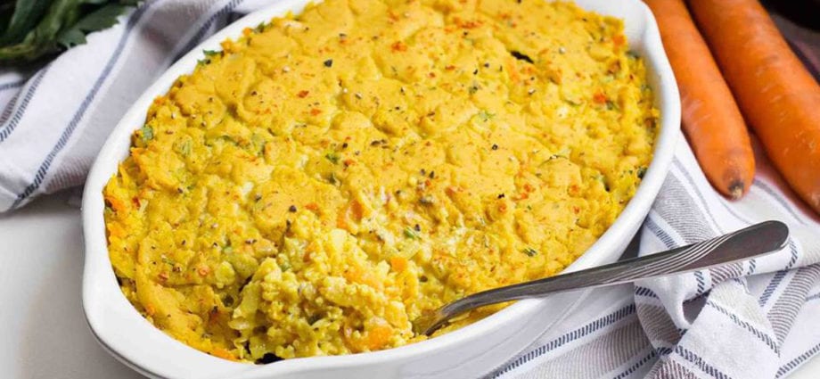 Millet casserole recipe. Calorie, chemical composition and nutritional value.