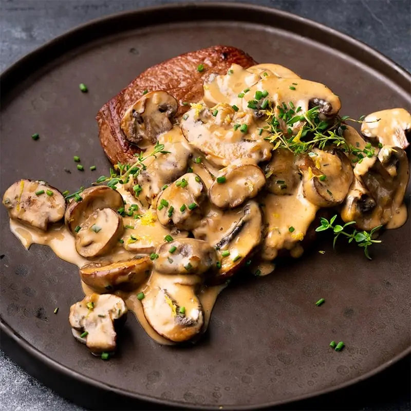 Mushroom Sauce Recipe. Calorie, chemical composition and nutritional value.