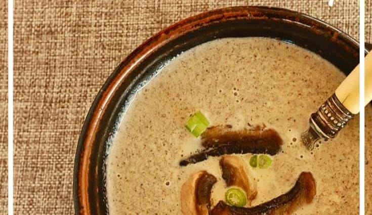 Mushroom Soup Recipe. Calorie, chemical composition and nutritional value.