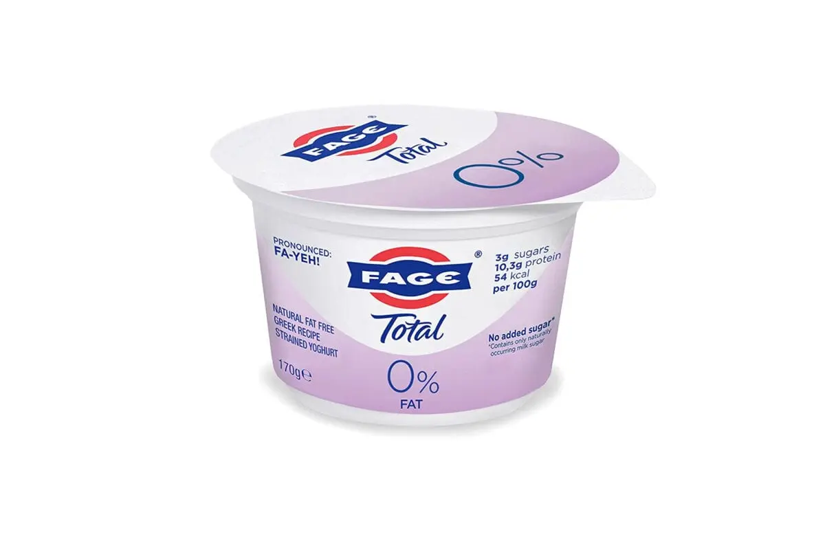 Natural fat-free Greek yogurt