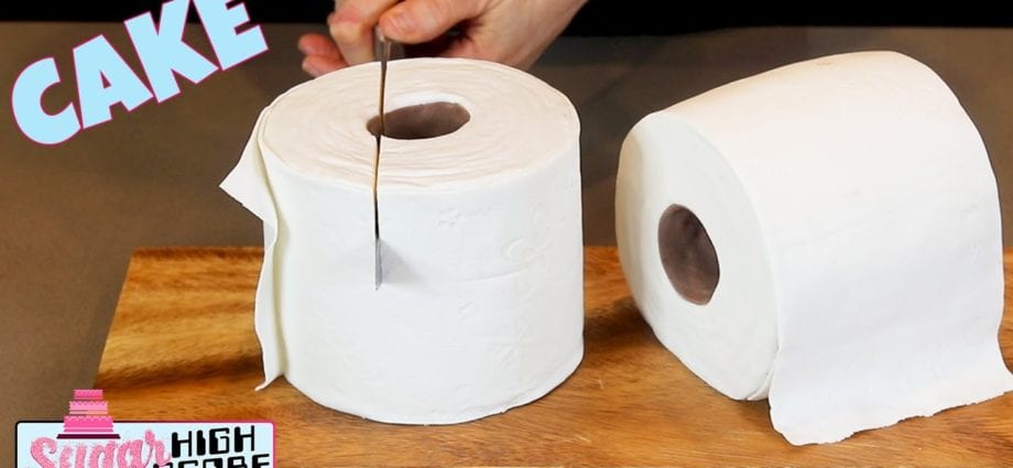 Nova tendência - bolos de papel higiênico
