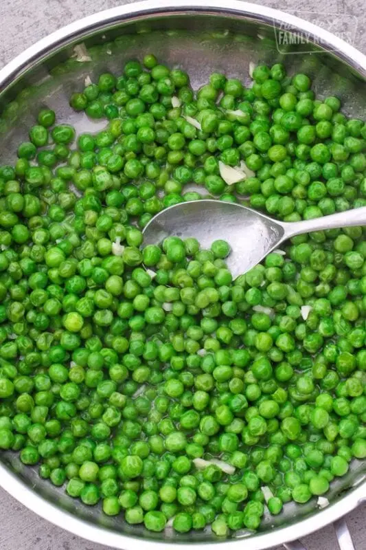 Peas, green, boiled without salt