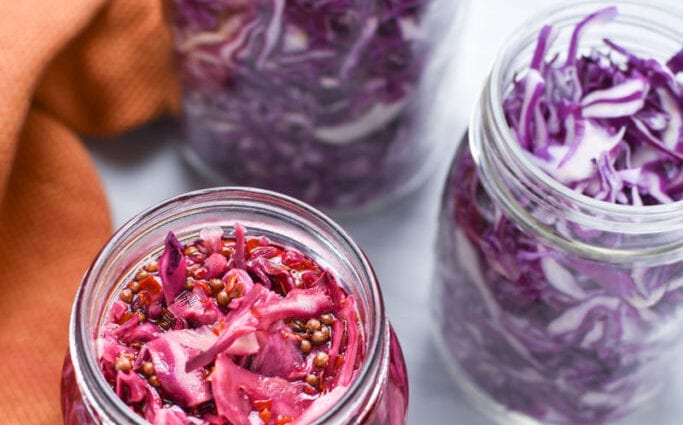 Pickled cabbage recipe. Calorie, chemical composition and nutritional value.