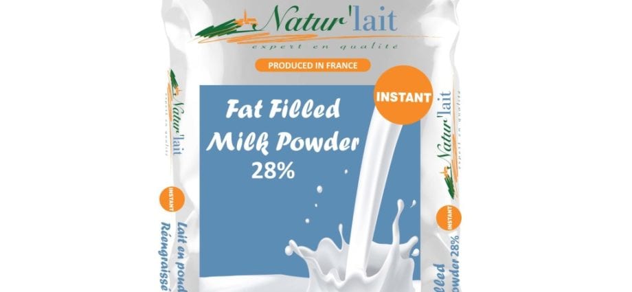 Powdered milk 25% fat, whole