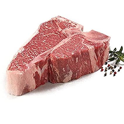 Daging sapi premium, sirloin pendek, daging dengan lemak dikeluarkan hingga 1/8 ″, digoreng