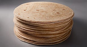 ម្សៅស្រូវសាលីពិសេសលាយ tortilla ពង្រឹង