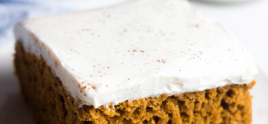 Pumpkin Cake Recipe. Calorie, chemical composition and nutritional value.