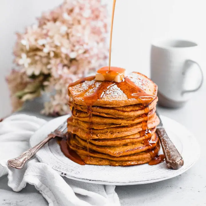 Pumpkin Pancake Recipe. Calorie, chemical composition and nutritional value.