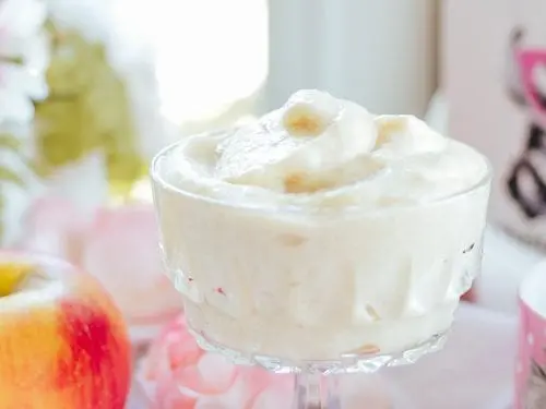 Recipe Apple mousse (on semolina). Calorie, chemical composition and nutritional value.