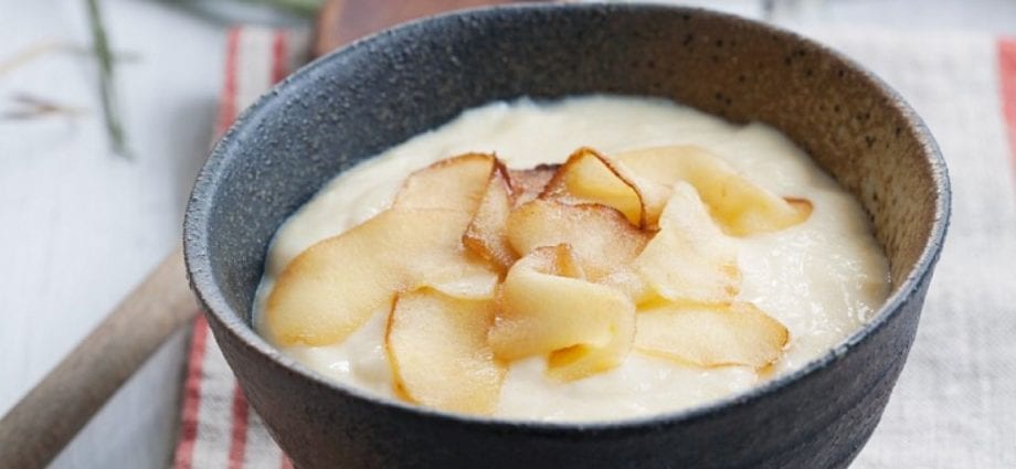 Recipe Apple Semolina. Calorie, chemical composition and nutritional value.