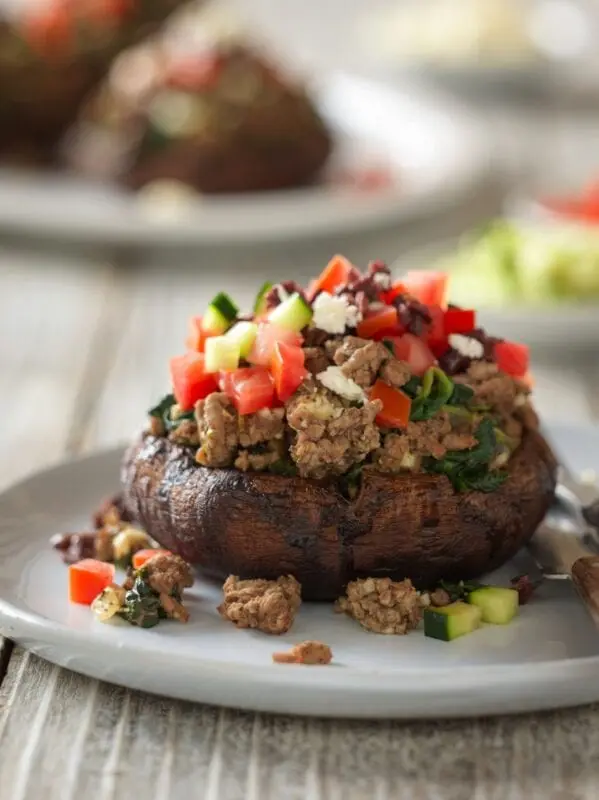 Recipe Beef stuffed with mushrooms. Calorie, chemical composition and nutritional value.