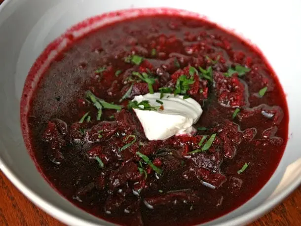 Recipe Borscht with potatoes 1-112. Calorie, chemical composition and nutritional value.