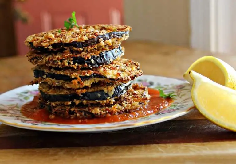 Recipe Breaded Eggplant. Calorie, chemical composition and nutritional value.