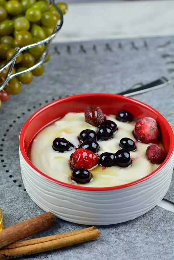 Recipe Brown semolina porridge. Calorie, chemical composition and nutritional value.