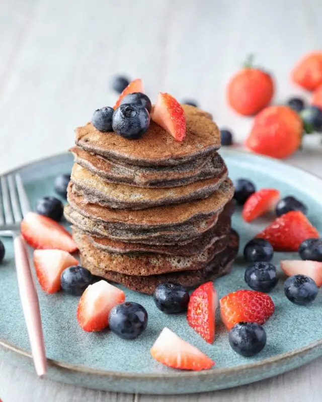 Recipe Buckwheat pancakes. Calorie, chemical composition and nutritional value.