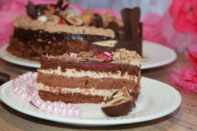 Recipe Cake &#8220;Prague&#8221;. Calorie, chemical composition and nutritional value.