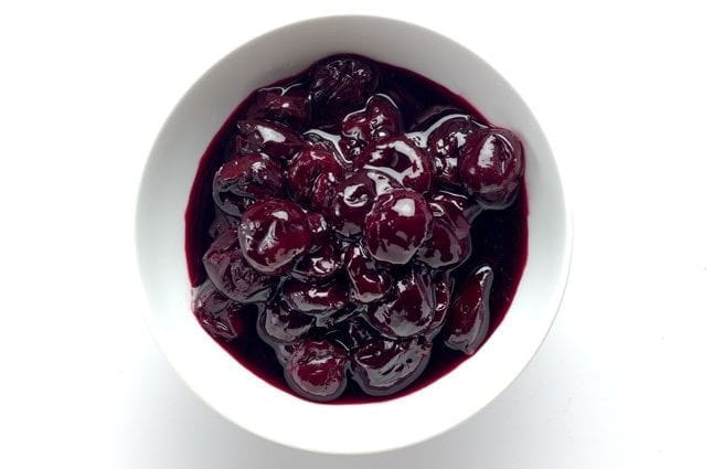 Recipe Cherry Compote. Calorie, chemical composition and nutritional value.