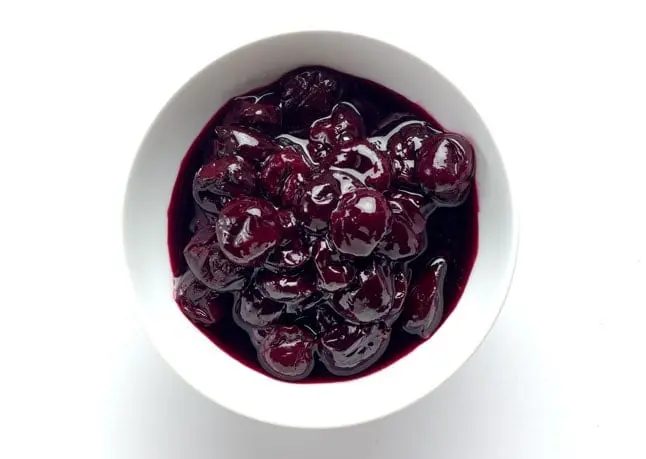Recipe Cherry Compote. Calorie, chemical composition and nutritional value.
