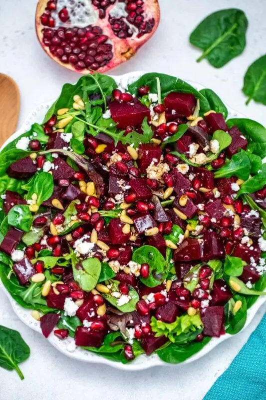 Recipe Diet salad of beets and apples. Calorie, chemical composition and nutritional value.