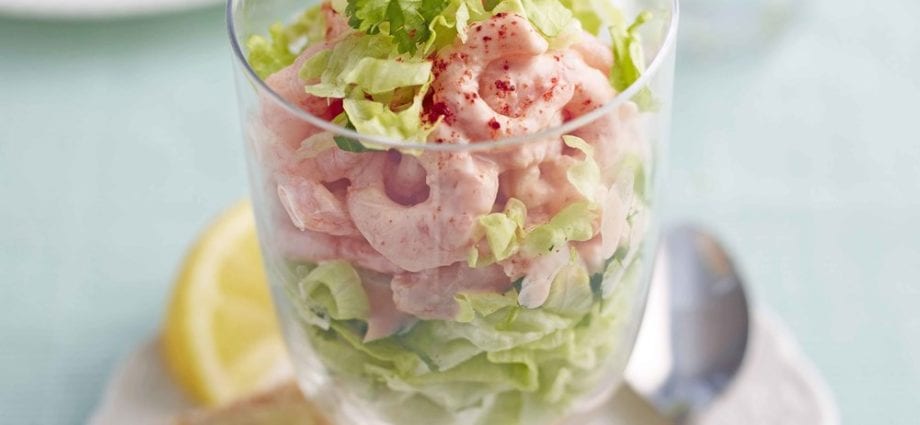 Recipe Fish cocktail salad. Calorie, chemical composition and nutritional value.