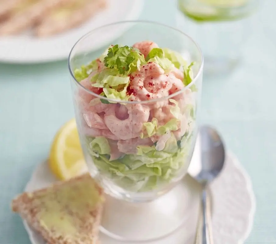 Recipe Fish cocktail salad. Calorie, chemical composition and nutritional value.