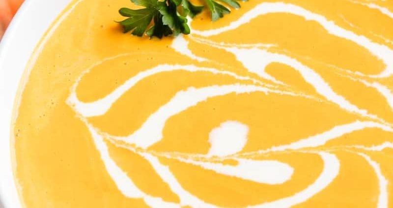 Рецепт морковного супа-пюре 1-182. Калорийность, химический состав и пищевая ценность.