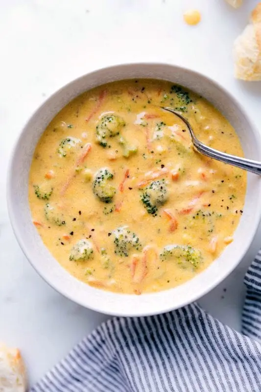 Recipe for Cheese Soup. Calorie, chemical composition and nutritional value.